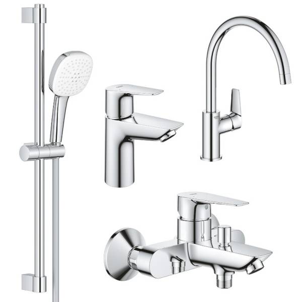 Набір змішувачів GROHE BauEdge UA123218K1 для ванни + кухня
