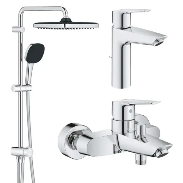 Набір змішувачів GROHE QuickFix Start 3 в 1 UA202305RM для ванної