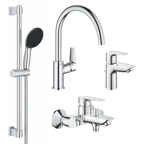 Набір змішувачів GROHE QuickFix Start Edge 4 в 1 UA202501SK для ванної та кухні